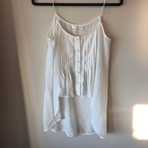 Silky White Tank